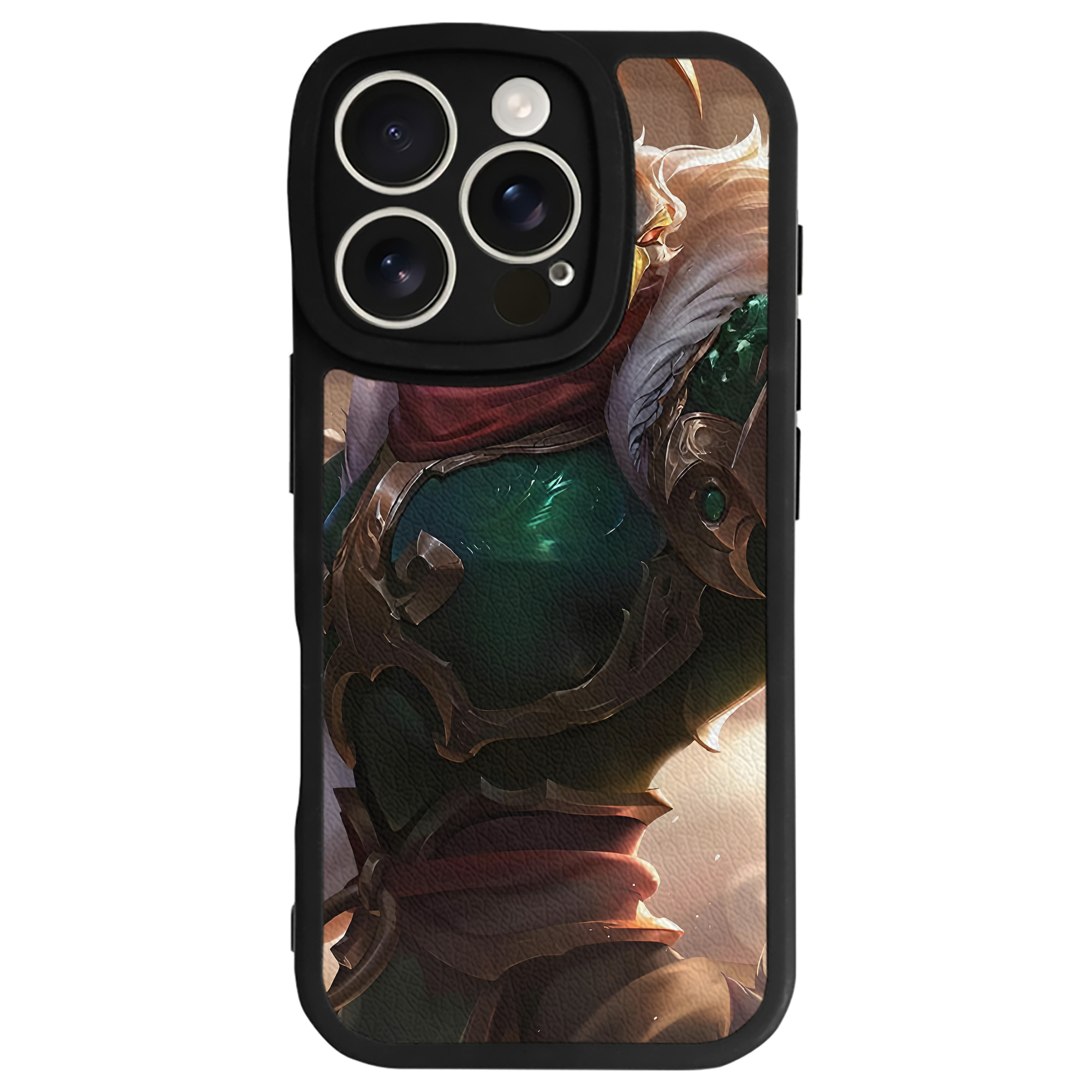 リーグ・オブ・レジェンド League of Legends LOL 【iPhone 16シリーズ対応】シリコンスマホケース（レザー調） 材質：シリコン